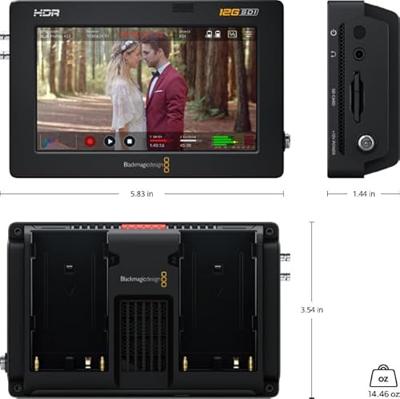 Blackmagic Design BM-HYPERD/AVIDA12/5HDR Videomonitor 12.7 cm 5 inch Audio-Line-in, Audio-Line-out, HDMI, SDI - thumbnail