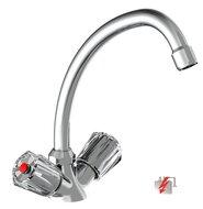 Schutte DUO MIX II tweegreepskraan keuken | lage druk | chroom
 47900