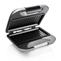 Princess 127003 Sandwichmaker Zwart/Zilver - thumbnail