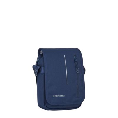 New Rebels Valor Cincinnati Flapover Navy - Waterbestendige Schoudertas - 2.9 L