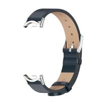 PU leren bandje - Donkerblauw - Xiaomi Smart Band 8 & 9 - thumbnail