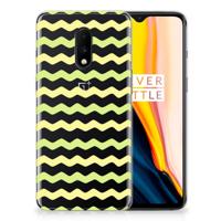 OnePlus 7 TPU bumper Waves Yellow - thumbnail