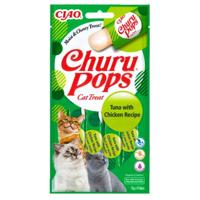 INABA Cat Churu Pops Tuna with chicken - Kattensnoepje - 4x15g - thumbnail