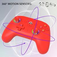 Draadloze controller - SUBSONIC - Switch 2 / Switch - Programmeerbare LED's - Trillingen - Gyroscoop - Rood - thumbnail