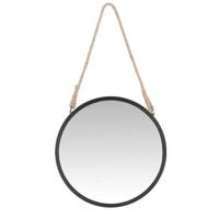 Spiegel Tess - zwart - 43 cm - thumbnail