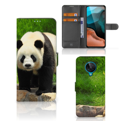 Xiaomi Poco F2 Pro | Telefoonhoesje | Met pasjeshouder | Panda Xiaomi Poco F2 Pro | Telefoonhoesje | Met pasjeshouder | Panda