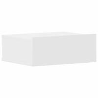 VidaXL Nachtkastjes 2 st zwevend 40x30x15 cm bewerkt hout wit - thumbnail