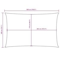 VidaXL Zonnescherm rechthoekig 2x5 m oxford stof wit - thumbnail