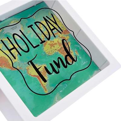 Witte Plastic Vakantie Spaarpot