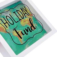 Witte Plastic Vakantie Spaarpot - thumbnail