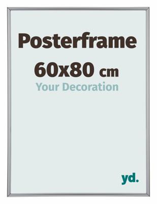 Posterlijst 60x80cm Zilver Hoogglans Kunststof Paris Posterlijst 60x80cm Zilver Hoogglans Kunststof Paris
