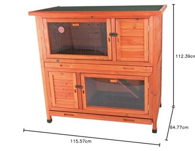 TRIXIE NATURA KONIJNENHOK GEISOLEERD BRUIN 116X113X65 CM