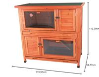 TRIXIE NATURA KONIJNENHOK GEISOLEERD BRUIN 116X113X65 CM - thumbnail