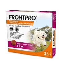 FRONTLINE FRONTPRO KAUWTABLETTEN S 2-4 KG 3 TBL - thumbnail