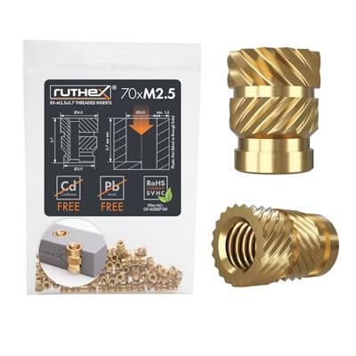 ruthex Schroefdraadinzet RX-M2,5x5.7 GE-M25x57-001 ruthex Schroefdraadinzet RX-M2,5x5.7 GE-M25x57-001