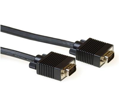 ACT 50 cm High Performance VGA kabel male-male zwart