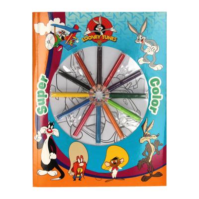 Boek Specials Nederland BV Super color kleurboek looney tunes met potloden