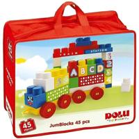 Dolu blokkentrein met 45 blokken - thumbnail
