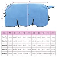 VidaXL Paardendeken volledige aqua polyester - thumbnail