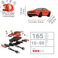 Ravensburger 3d puzzel dodge chall.r/t scat pack, 108st. - thumbnail
