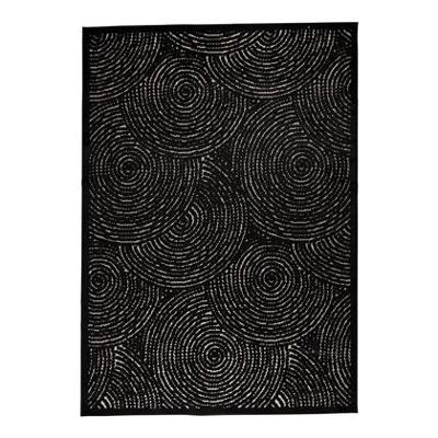 Dutchbone Vloerkleed 'Dots' 200 x 300cm, kleur Zwart