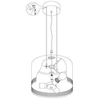 Eglo Zwarte hanglampEsteperra Ø 53cm - 99274 - thumbnail