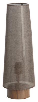 Light & Living Bruine tafellampHowie hout Ø 19cm - 1891483