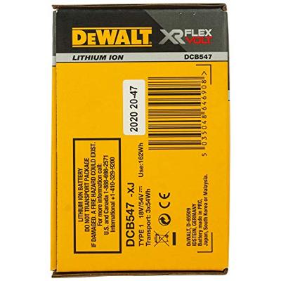 DeWALT DCB547 Accu 9.0Ah 54V XR FlexVolt