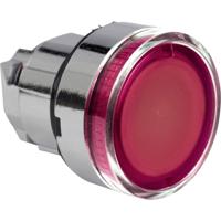 Schneider Electric ZB4BW343S ZB4BW343S Geribbelde lens, Terugstelbaar (Ø) 22 mm Zonder markering Chroom, Rood 1 stuk(s) - thumbnail