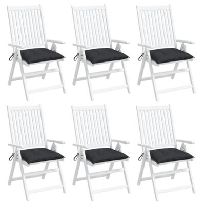 VidaXL Palletkussens 6 st 50x50x7 cm oxford stof zwart