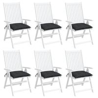 VidaXL Palletkussens 6 st 50x50x7 cm oxford stof zwart - thumbnail