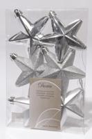 Kersthanger Ster zilver dia7cm 6-dlg - thumbnail