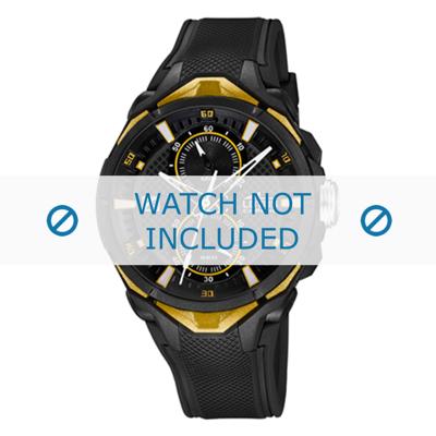 Lotus horlogeband 18107/2 Kunststof / Plastic Zwart 27mm