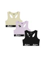 Malelions Bralette 3-Pack Dames Zwart/Paars/Groen - Maat XS - Kleur: ZwartGroenPaars | Soccerfanshop - thumbnail