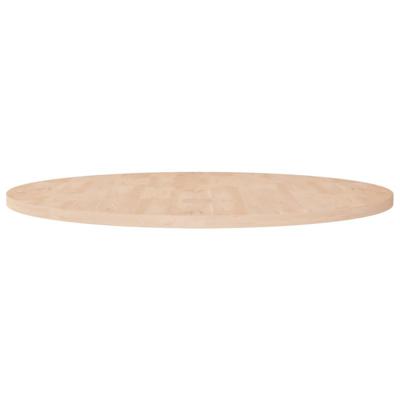 Tafelblad rond Ø90x2,5 cm onbehandeld massief eikenhout