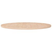 Tafelblad rond 90x2,5 cm onbehandeld massief eikenhout - thumbnail