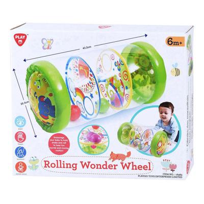 Playgo rollend wonderwiel met ballen opblaasbaar - 43cm
