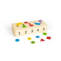 Bigjigs houten sorteerbox, 27dlg. - thumbnail