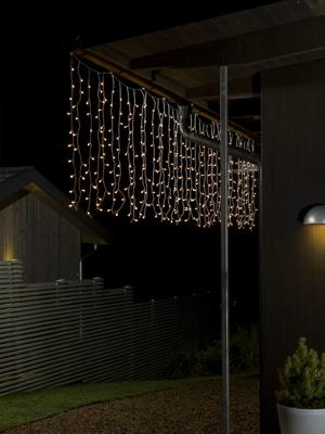 LED lichtgordijn warmwit cherry met 200 lampen