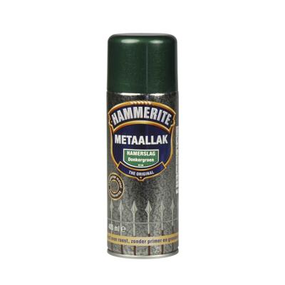 Hammerite Metaallak Direct over Roest Hamerslag Spuitbus - 400 ml H138 Donkergroen