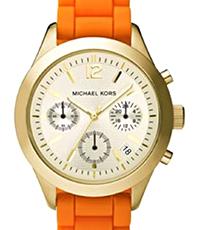 Horlogeband Michael Kors MK5407 Silicoon Oranje 18mm Horlogeband Michael Kors MK5407 Silicoon Oranje 18mm