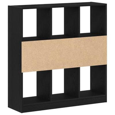 Boekenkast 97,5x29,5x100 cm spaanplaat zwart eikenkleurig