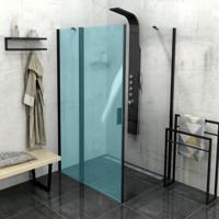 Zijwand Sapho Zoom Line Black 100x200 cm 6 mm Helder Glas tbv nisdeur Zoom Line Black Mat Zwart - thumbnail