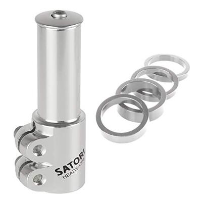 Messingschlager Stuurpenverlenger satori 1-1/8" - zilver Messingschlager Stuurpenverlenger satori 1-1/8" - zilver