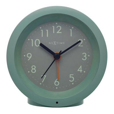 Tafelwekker 10,5 cm x 3,6 cm - geruisloos - verlichte wijzerplaat - NeXtime "Circle"