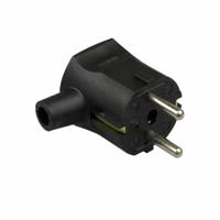 Stekker haakse tule met randaarde zwart Kaiser - thumbnail