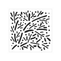 The Crafter's Workshop • sjabloon 15,2x15,2cm verspreide takken - thumbnail