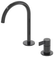 Wastafelkraan IVY Pact Coldstart 2-gats Zwart Chroom PVD IVY - thumbnail