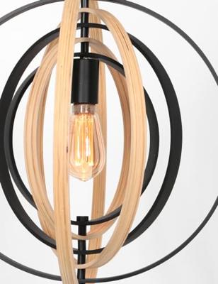 Steinhauer Houten hanglampMuoversi Ø 45cm - 3491BE