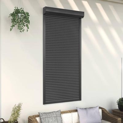 VidaXL Rolluik 100x210 cm aluminium antracietkleurig